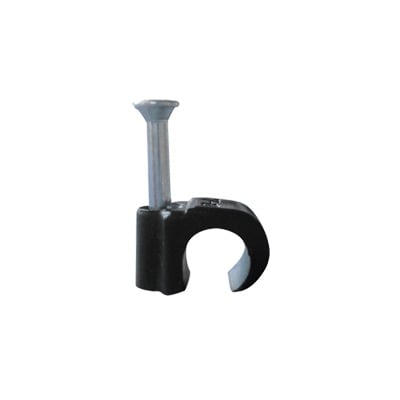 THORSMAN TC-710-RC Grapa reforzada para cable redondo de 7mm color negro (100pzs) (3103-00300)