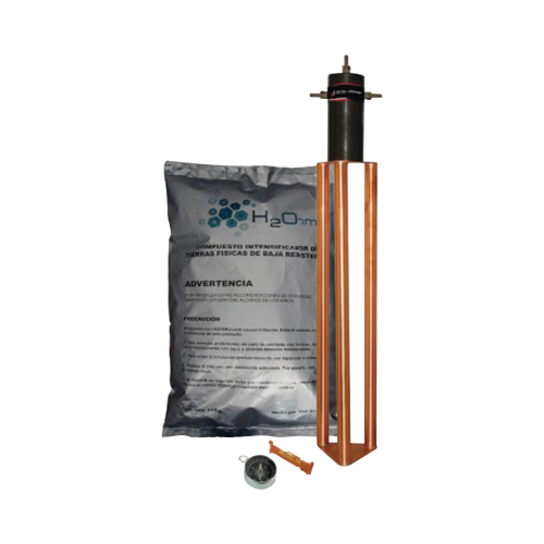 TOTAL GROUND TG25AB Electrodo para corriente máxima de 25 Amp. con Filtro y Compuesto H2Ohm.