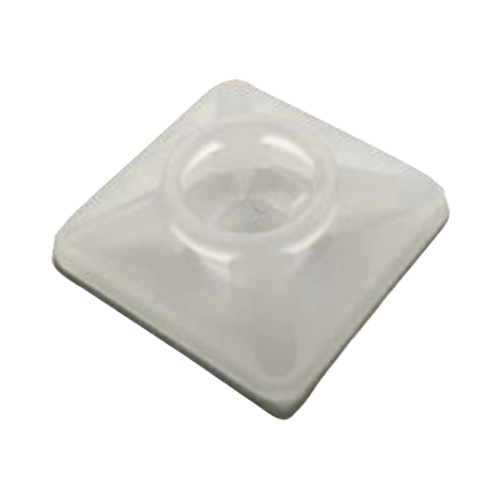 THORSMAN TH-BASE-CIN Base Autoadherible para Cinchos Práctica y Eficiente para la Organización y Fijación de Cables, Fabricada en Nylon Resistente y de Color Natural con una Medida de 19×19 mm, Paquete con 100 Piezas (4210-00001)
