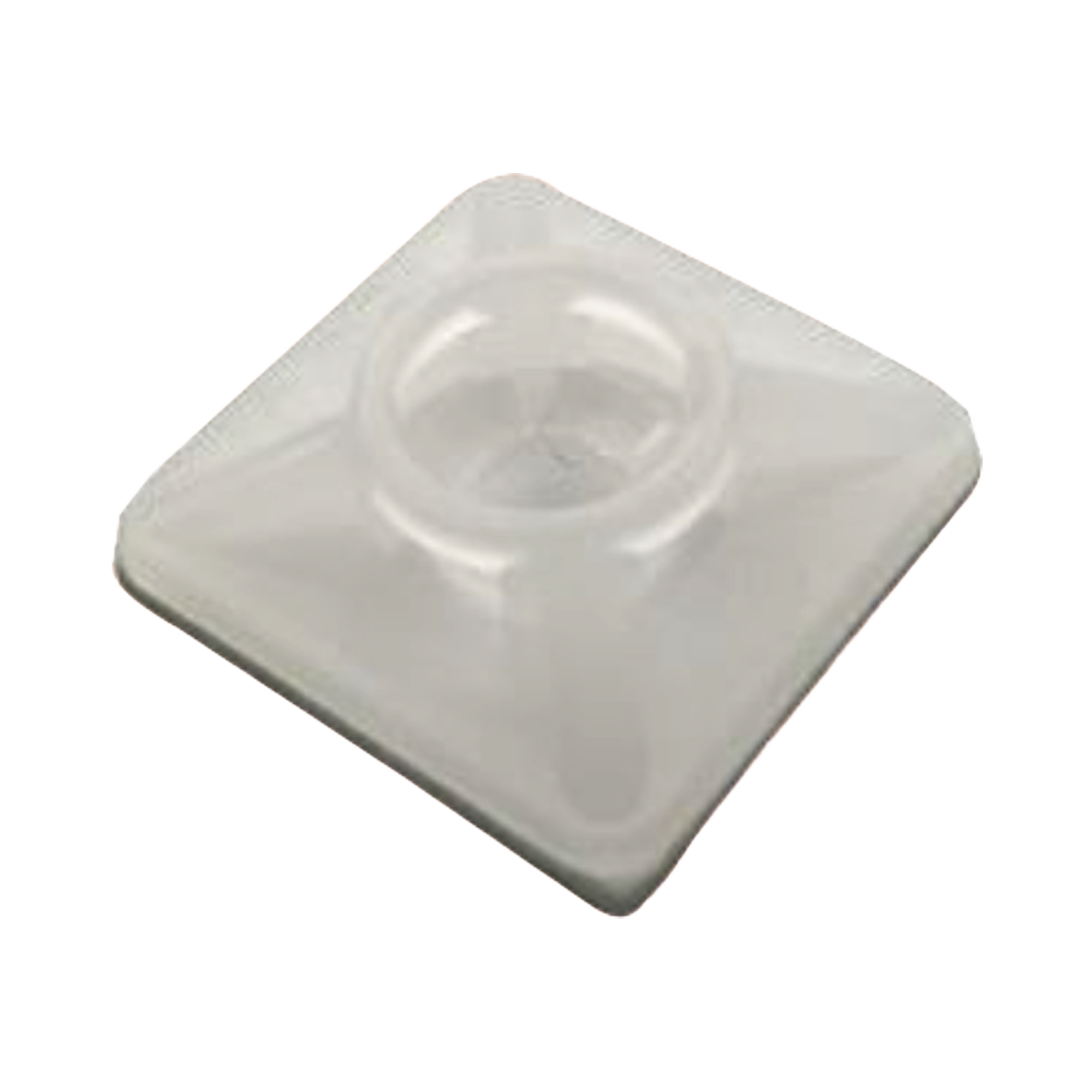 THORSMAN TH-BASE-CIN Base Autoadherible para Cinchos Práctica y Eficiente para la Organización y Fijación de Cables, Fabricada en Nylon Resistente y de Color Natural con una Medida de 19×19 mm, Paquete con 100 Piezas (4210-00001)