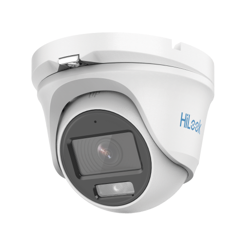 HiLook by HIKVISION THC-T129-MS [ColorVu] Turret TURBOHD 1080p, Imagen a color 24/7, Lente 2.8 mm, Micrófono Integrado, Luz Blanca 20 mts, IP66, Metálica