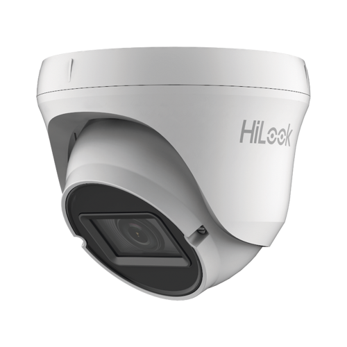 HiLook by HIKVISION THC-T320-VF Turret TURBOHD 2 Megapíxel (1080p), Lente Var. 2.8 – 12 mm, 40 mts IR EXIR, IP66, 4 Tecnologías (TVI, AHD, CVI, CVBS), dWDR