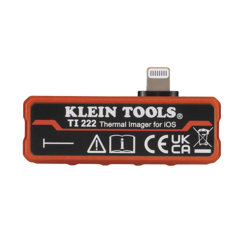 KLEIN TOOLS TI222 Mini Cámara Termográfica para Dispositivos iOS. Con Estuche Portátil y Mosquetón. Similar a series HMTP y HMTJ