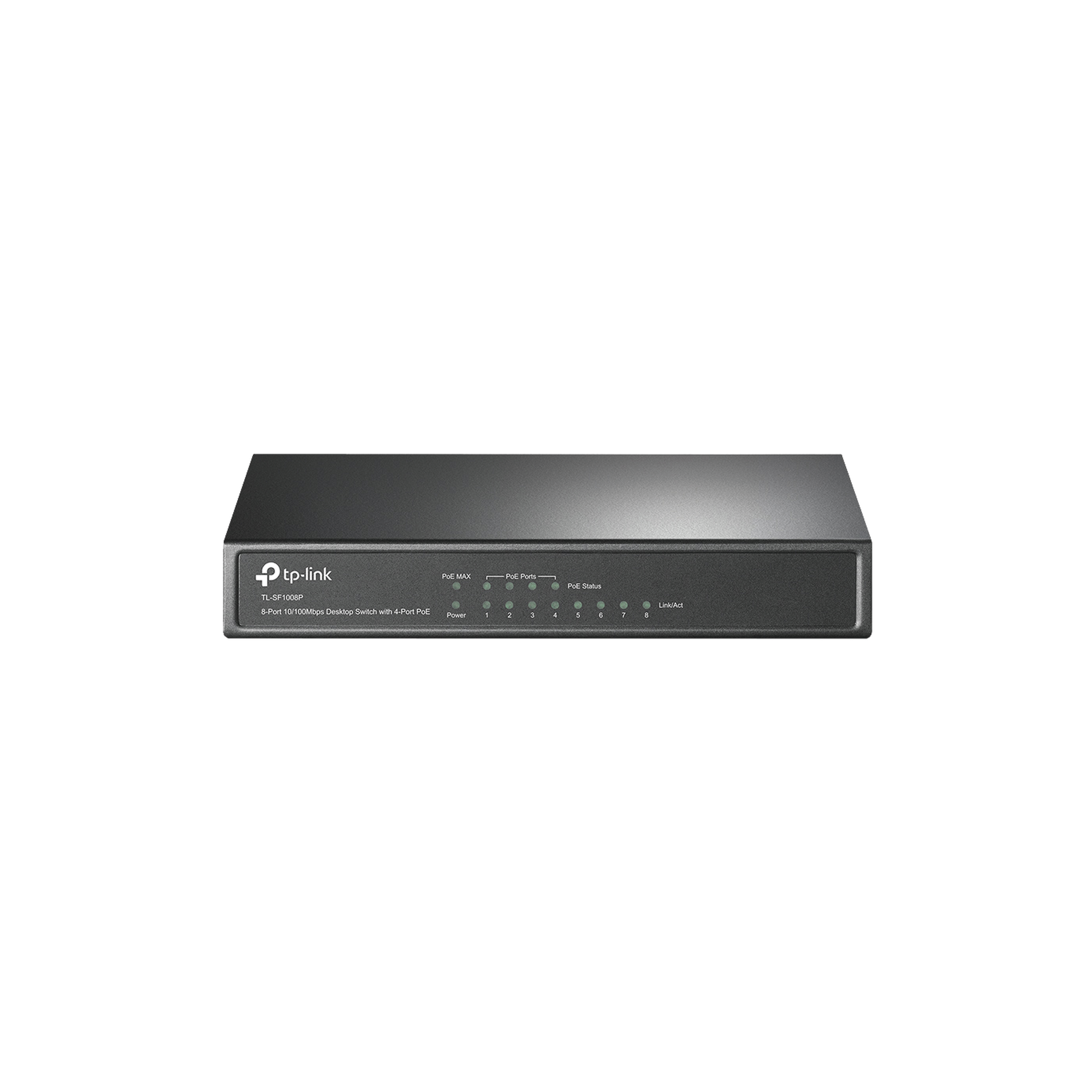 TP-LINK TL-SF1008P Switch PoE+ No Administrable, De Escritorio 8 puertos 10/100 Mbps, 4 puertos PoE af/at Inteligente, Presupuesto 66 W, Hasta 250 metros