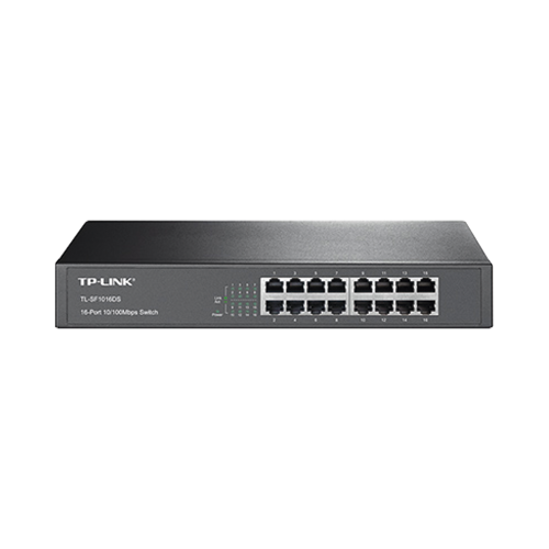 TP-LINK TL-SF1016DS Switch no administrable de 16 puertos 10/100 Mbps de escritorio y para montaje en rack