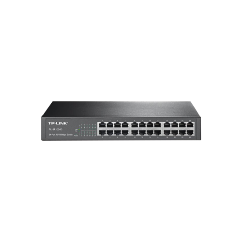 TP-LINK TL-SF1024D Switch no administrable de 24 puertos 10/100 Mbps para escritorio/rack