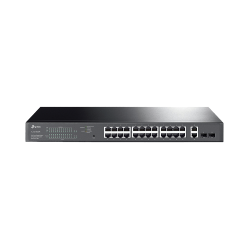 TP-LINK TL-SG1428PE Switch PoE Administrable 24 puertos 10/100/1000 Mbps, 2 puertos SFP, 24 puertos PoE af/at, Presupuesto PoE 250W /