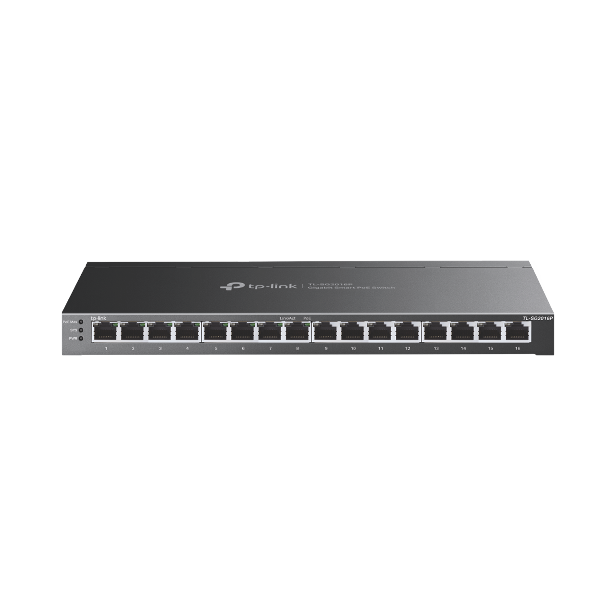 TP-LINK TL-SG2016P Switch Omada SDN Administrable 16 puertos 10/100/1000 Mbps, 8 Puertos PoE Inteligente af/at, Administración centralizada OMADA SDN, Presupuesto PoE 120W