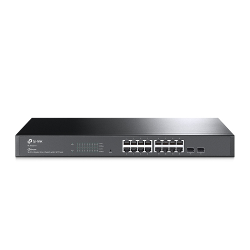 TP-LINK TL-SG2218 Switch Omada SDN Administrable, 16 puertos Gigabit y 2 puertos SFP, Funciones sFlow, QinQ y QoS, Administración centralizada OMADA