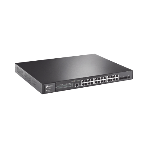 TP-LINK TL-SG3428MP Switch L2+ Omada PoE+, 24 Puertos PoE+ 10/100/1000 Mbps, 4 Puertos SFP 1G, 2 Puertos Consola (RJ45 y microUSB), Administración Centralizada Omada o Stand-Alone, Multicast IGMP, Calidad de Servicio, Presupuesto PoE 384W, Montaje