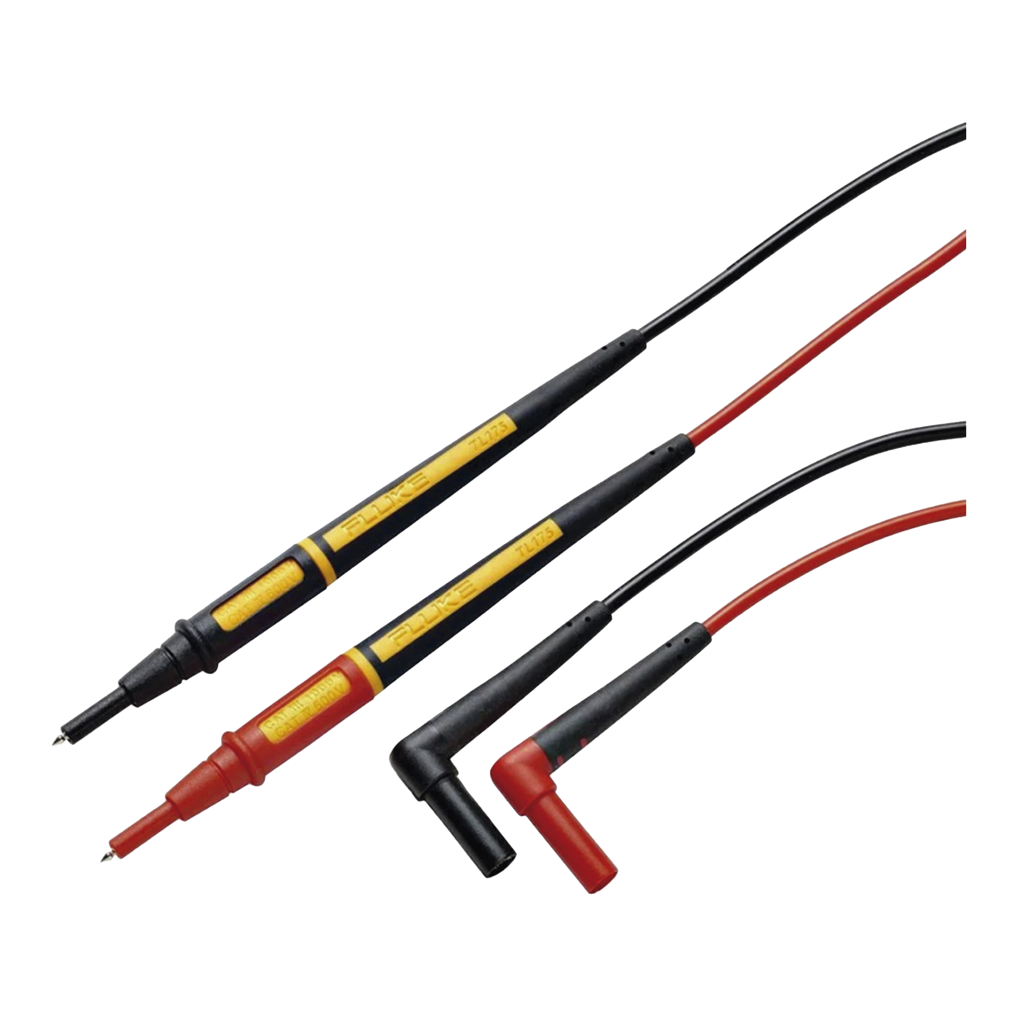 FLUKE TL175 Puntas de Prueba TwistGuard™ con Cables de Silicona con Doble Aislamiento, CAT II, CAT III, CAT IV