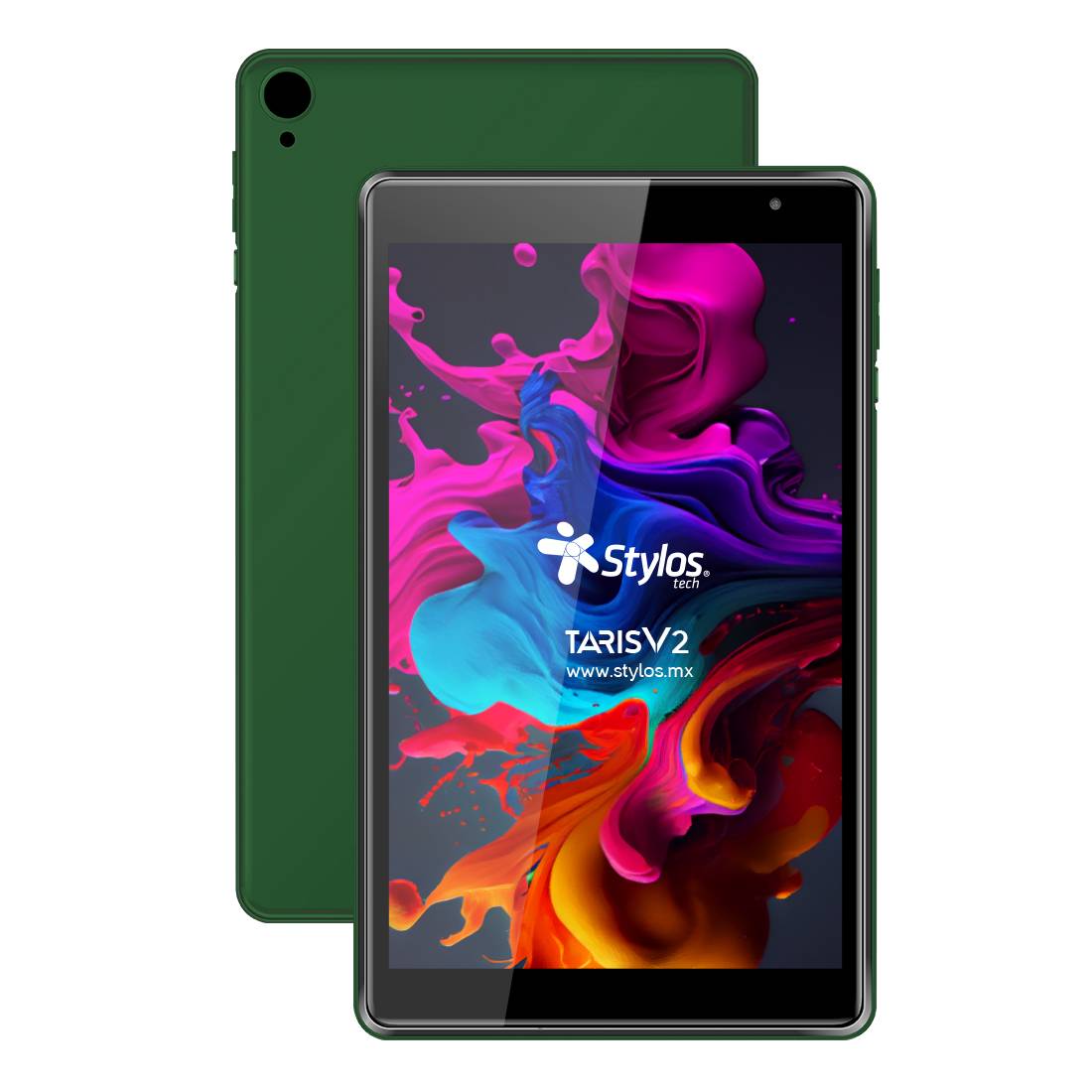 Tableta 8 Pulgadas 2+32GB Verde Con Funda Stylos. STTA81V –