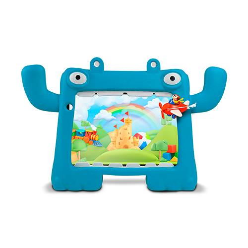 TABLET VORAGO PAD-8-KIDS 8 PULGADAS ANDROID 13 QUADCORE 4GB 64GB IPS 2MP 5MP WIFI BT GMS FUNDA AZUL –