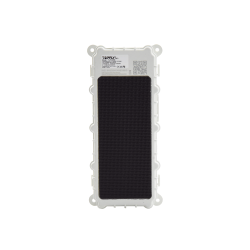 TopFlyTech TLP2-SFB Dispositivo de Seguimiento de Activos, Protección IP67, Recargable Li 9600 mAh, LTE Cat-M1/NB-IoT, Tamaño Compacto, Funciona con Energía Solar, Alarma de Batería Baja, Seguridad de Datos MD5/AES, Soporte BLE 5.0