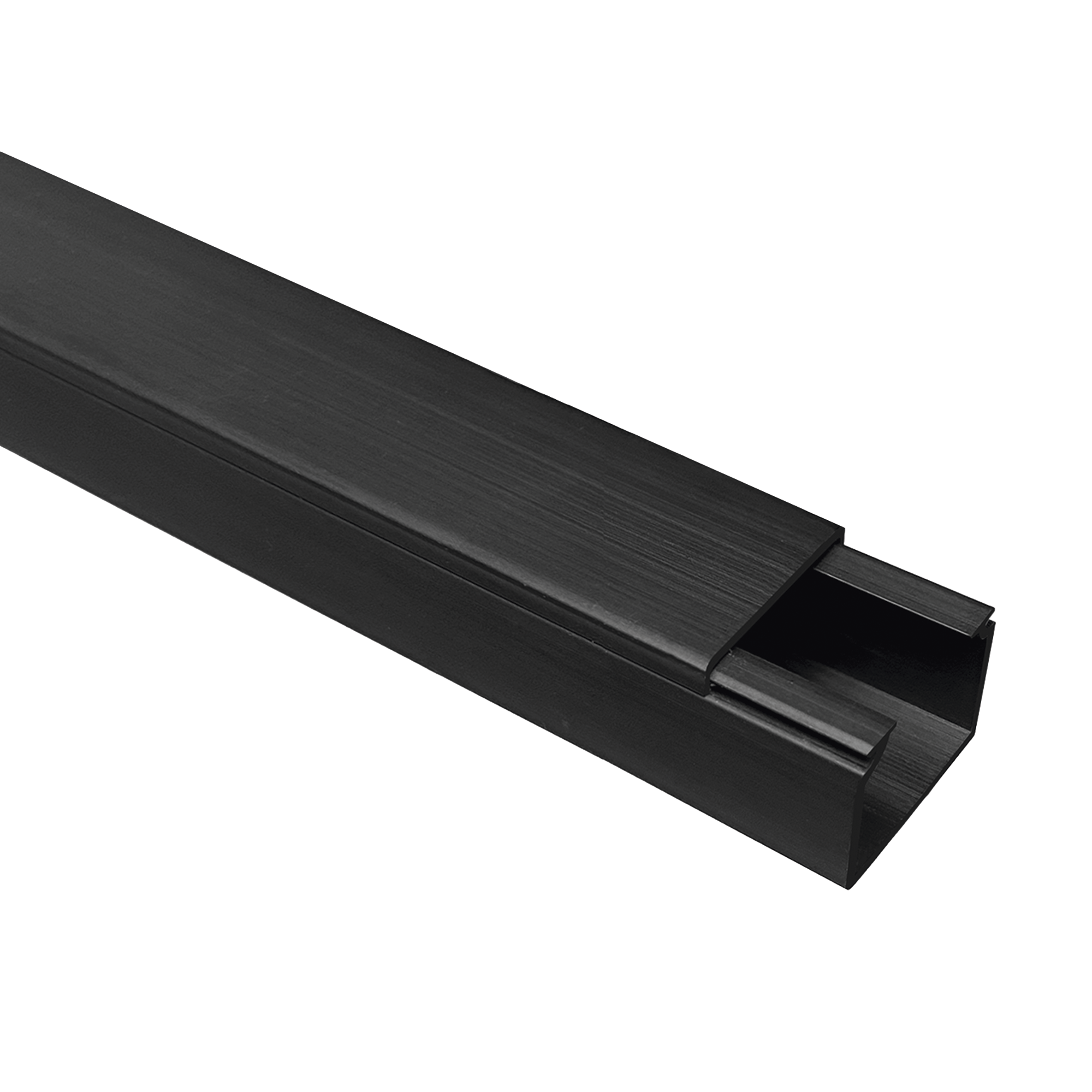 THORSMAN TMK-1720-CC-N Canaleta TMK 1720 Color Negro con Cinta Adehsiva, 5 Ft. De Largo (1.5 m), Para uso en Exterior con Bajo Voltaje (5201-21362)