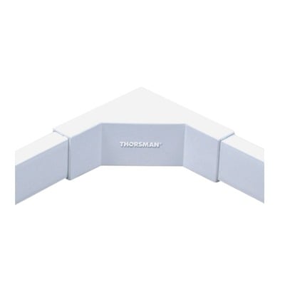 THORSMAN TMK-1720-EI Esquinero interior color blanco de PVC auto extinguible, para canaleta TMK1720 (5220-02001)