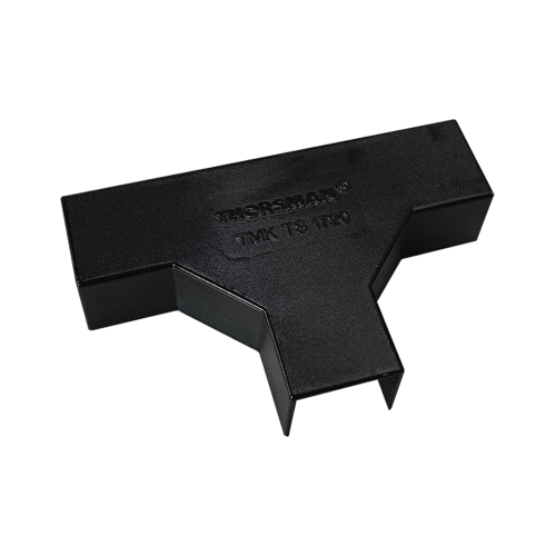 THORSMAN TMK-1720-T-N Sección en «T» Color Negro de PVC Auto Extinguible, Para Canaleta TMK-1720-N-CC (5240-02003)