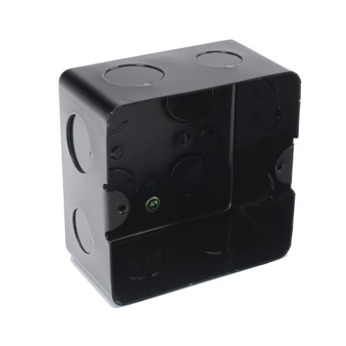 THORSMAN TMK10X10 Caja de registro de acero galvanizado, 10×10 cm, Color Negro (11000-00000)