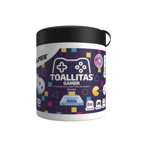 SILIMEX TOALLITAS-GAMER Toallitas Gamers, Excelente Opción Para Gamers que buscan Mantener sus Consolas y Accesorios en Perfecto Estado, Libres de Suciedad y Protegidos Contra Bacterias.