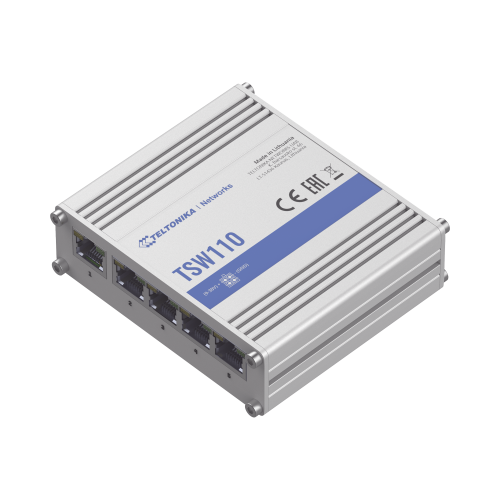 TELTONIKA TSW110 Switch Industrial No-Administrable 5 puertos Gigabit