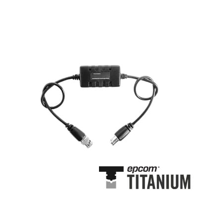 EPCOM TITANIUM TT-BNC-ISO AISLADOR DE TIERRA por BNC, ELIMINE eficazmente los problemas en el video como el RUIDO, DIAFONIA, INDUCCIÓN e INTERFERENCIAS causadas por los lazos de tierra. Compatible con cámaras HD-TVI/CVI/AHD/CVBS de hasta 2 MP.