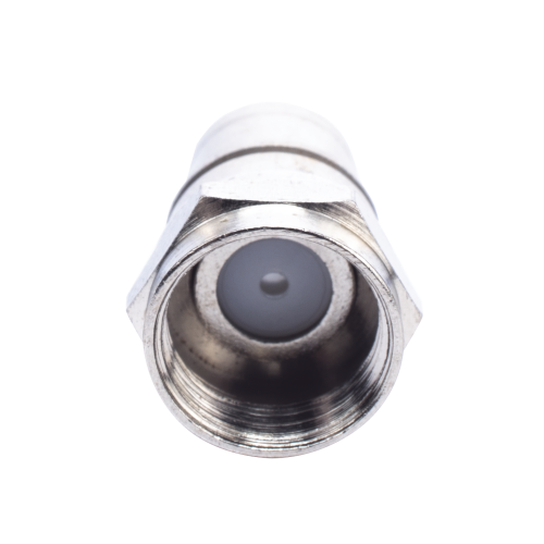 EPCOM TITANIUM TT-CON-536 Conector F Macho Plegable, Con PIN para Cable RG-59, Cuerpo de Bronce Niquelado.