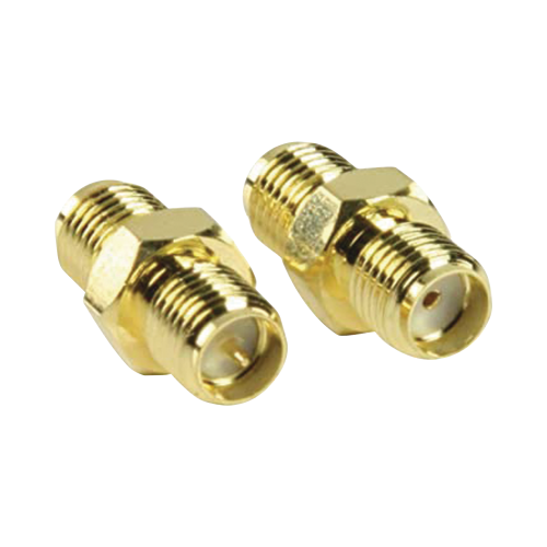 EPCOM TITANIUM TT-COU-SMA-RPF-SF Adaptador en Línea de Conector SMA Hembra Inverso a SMA Hembra, Oro/ Oro/ Teflón,