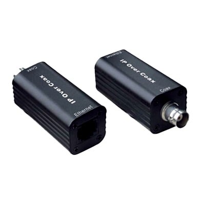 EPCOM TITANIUM TT-IP-CX Kit EXTENSOR IP por cable CABLE COAXIAL para distancias de HASTA 200 m, REUTILIZA EL CABLEADO EXISTENTE PARA CONECTAR CÁMARAS IP, No Requiere Energía, Transmisión en Tiempo Real, Protección Contra Sobretensiones Incorporada