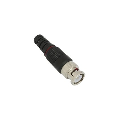 EPCOM TITANIUM TT-RG-97 Conector BNC macho en 75 Ohm con Base de Alivio Plástica Negra para Cable Coaxial RG-59/ Níquel/ Oro, Teflón.