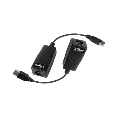 EPCOM TITANIUM TT-USB-100 Kit extensor USB por cable UTP Cat 5, 5e, 6 para Distancias de Hasta 50 Metros, Versión 2.0