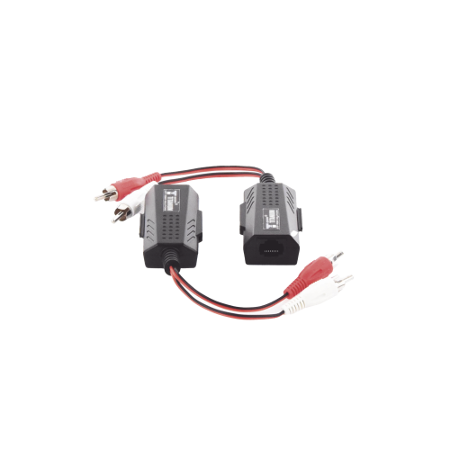 EPCOM TITANIUM TT2001A Balun Extensor de audio analogo estereo RCA a RJ45, Distancia 800 mts/ Cable CAT5-6, Conector 100% COBRE, protección TVS, Calidad PREMIUM