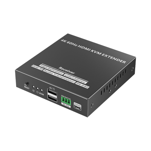 EPCOM TITANIUM TT582KVM-RX Receptor Compatible para Kit TT582-KVM |4K @60Hz | Cat 6, 6a y 7 | hasta 150 metros | Transmite el Video y Controla tu DVR vía USB a distancia