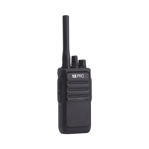 TXPRO TX-320 Radio Portátil UHF 400-470 MHz, 16 canales, 2 Watts de potencia. Comunicación Clara en su Negocio