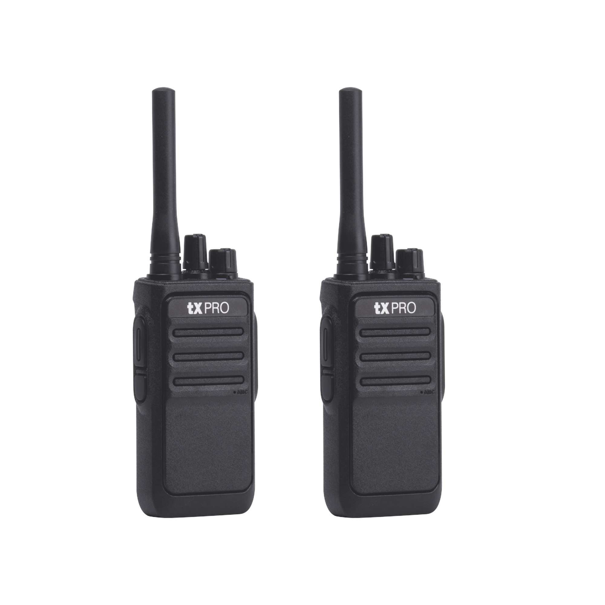 TXPRO TX-320DUO Par de radios analógicos, listos para utilizarse, operan en UHF 400-470 MHz de 2 watts de potencia. ¡PRECONFIGURADOS!