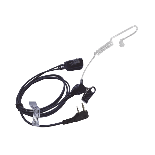 TXPRO TXEHIAV2S Micrófono – audífono de solapa con tubo acústico transparente para ICOM IC-F11/ 14/ 3021/ 3013/ 3103/ 3003/ 1100D/2100D/ICF200