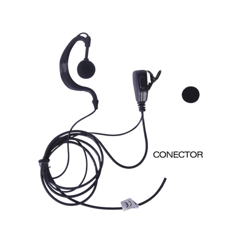 TXPRO TXEHK04 Micrófono – audífono de solapa ajustable al oído para KENWOOD PKT23K