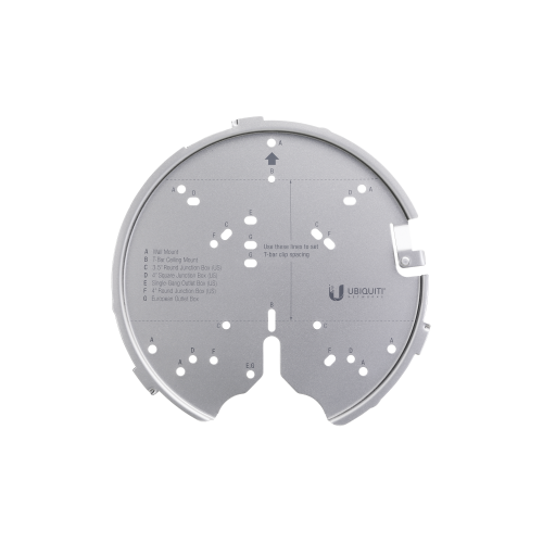 UBIQUITI U-PRO-MP Montaje profesional para Access Points UniFi de plato (AC-PRO/AC-LR/AC-HD/U6-LR/U6-PRO/otros).