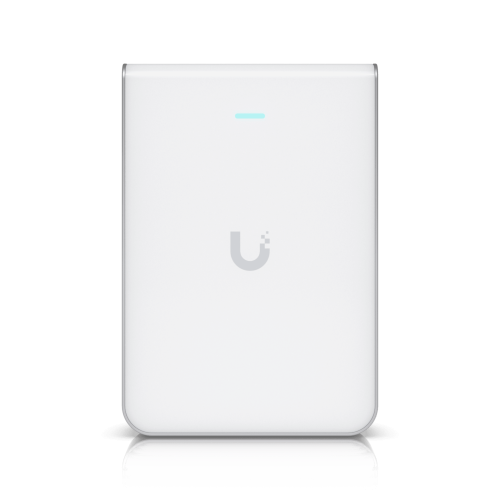 UBIQUITI U7-PRO-WALL Punto de Acceso WiFi 7 Con Diseño de Pared, Tribanda en 2.4, 5 y 6 GHz, Hasta 10.688 Gbps, Puerto Ethernet 1/2.5 GbE, 300+ Clientes Simultáneos