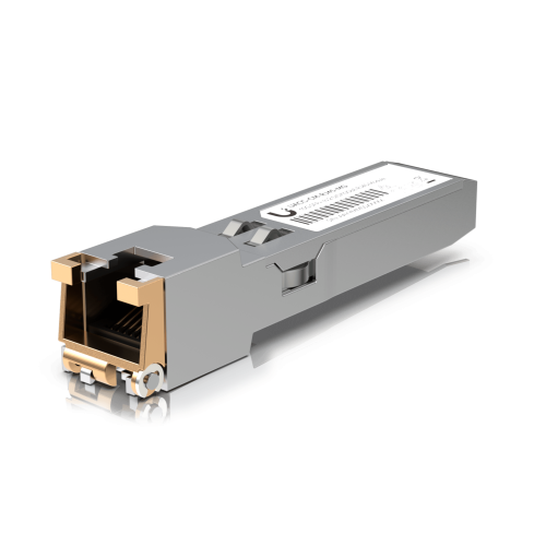 UBIQUITI UACC-CM-RJ45-MG UFiber Tranceptor convertidor de SFP+ a RJ45, velocidades 10/5/2.5/1G
