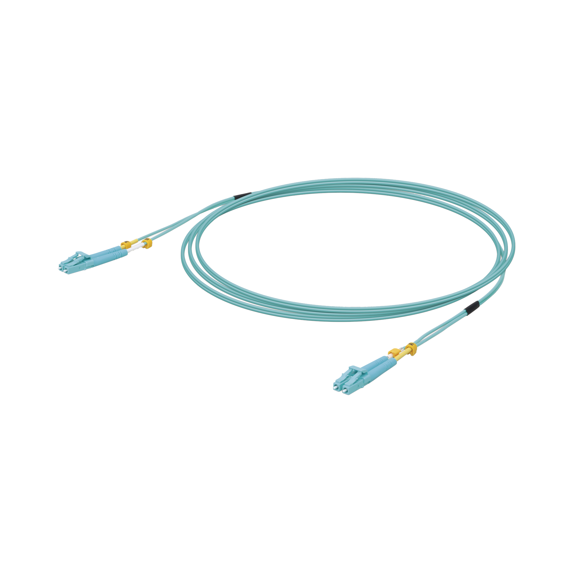 UBIQUITI UACC-OFC-MM-3M Jumper de Fibra Óptica Multimodo LC-LC duplex 10 G, 50/125 OM3, Color Aqua, 3 Metros