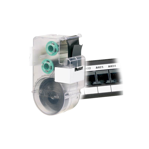 PANDUIT UILS8BW Casete de Etiquetas para Línea Ultimate ID de Panduit, Material Poliéster, no Adhesivas, Rollo de 7.6m, Color Blanco