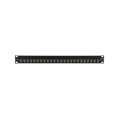 SIEMON UP5-F1-24L-RS Patch Panel UltraMAX. UTP, Precargado con Jacks Cat5e, 24 Puertos, Plano, 1U