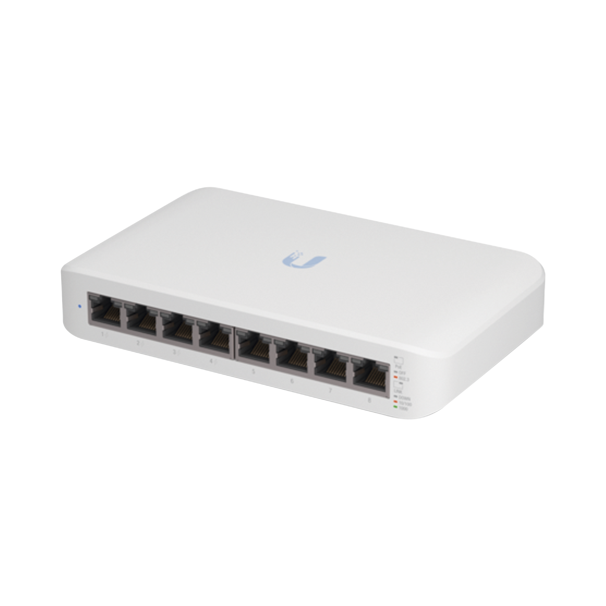 UBIQUITI USW-LITE-8-POE Switch UniFi Lite Administrable PoE de 8 Puertos 10/100/1000 Mbps (4 puertos 802.3af/at), 52 W