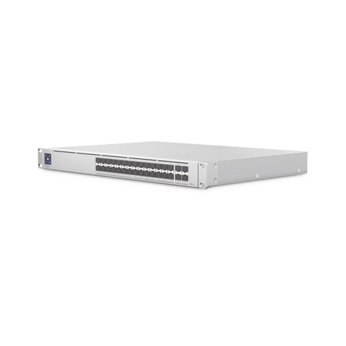 UBIQUITI USW-PRO-AGGREGATION UniFi Switch PRO Aggregation Capa 3 para fibra óptica con 28 puertos SFP+ (10G) y 4 puertos SFP28 (25G), pantalla informativa