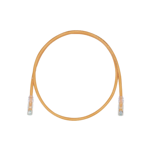 PANDUIT UTP28CH1OR Cable de Parcheo, UTP Cat5e, Diámetro Reducido (28AWG), Color Naranja, 1 ft