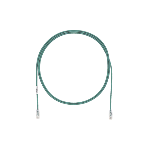 PANDUIT UTP28SP10GR Cable de Parcheo TX6, UTP Cat6, Diámetro Reducido (28AWG), Color Verde, 10ft