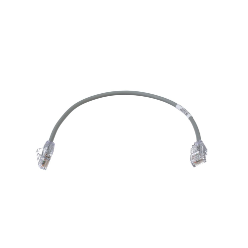 PANDUIT UTP28SP1GY Cable de Parcheo TX6, UTP Cat6, Diámetro Reducido (28AWG), Color Gris, 1ft