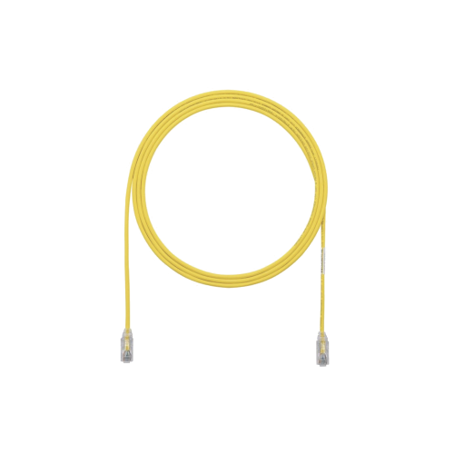 PANDUIT UTP28SP3YL Cable de Parcheo TX6, UTP Cat6, Diámetro Reducido (28AWG), Color Amarillo, 3ft