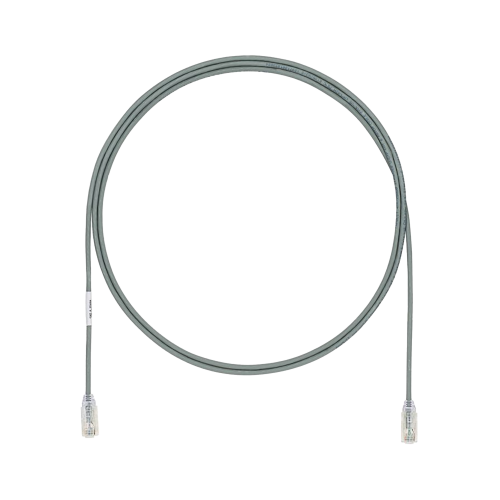 PANDUIT UTP28SP5GY Cable de Parcheo TX6, UTP Cat6, Diámetro Reducido (28AWG), Color Gris, 5ft