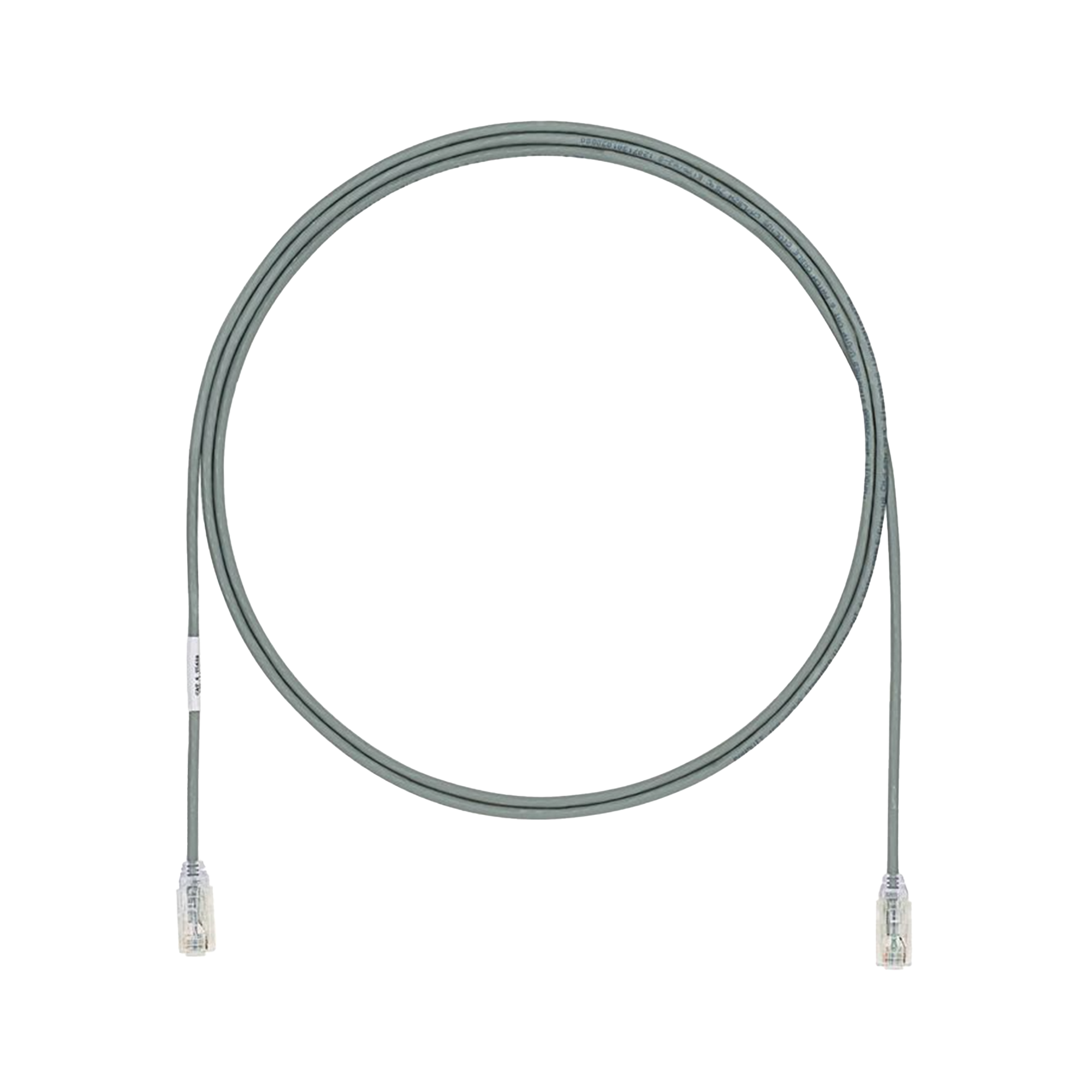 PANDUIT UTP28SP5GY Cable de Parcheo TX6, UTP Cat6, Diámetro Reducido (28AWG), Color Gris, 5ft
